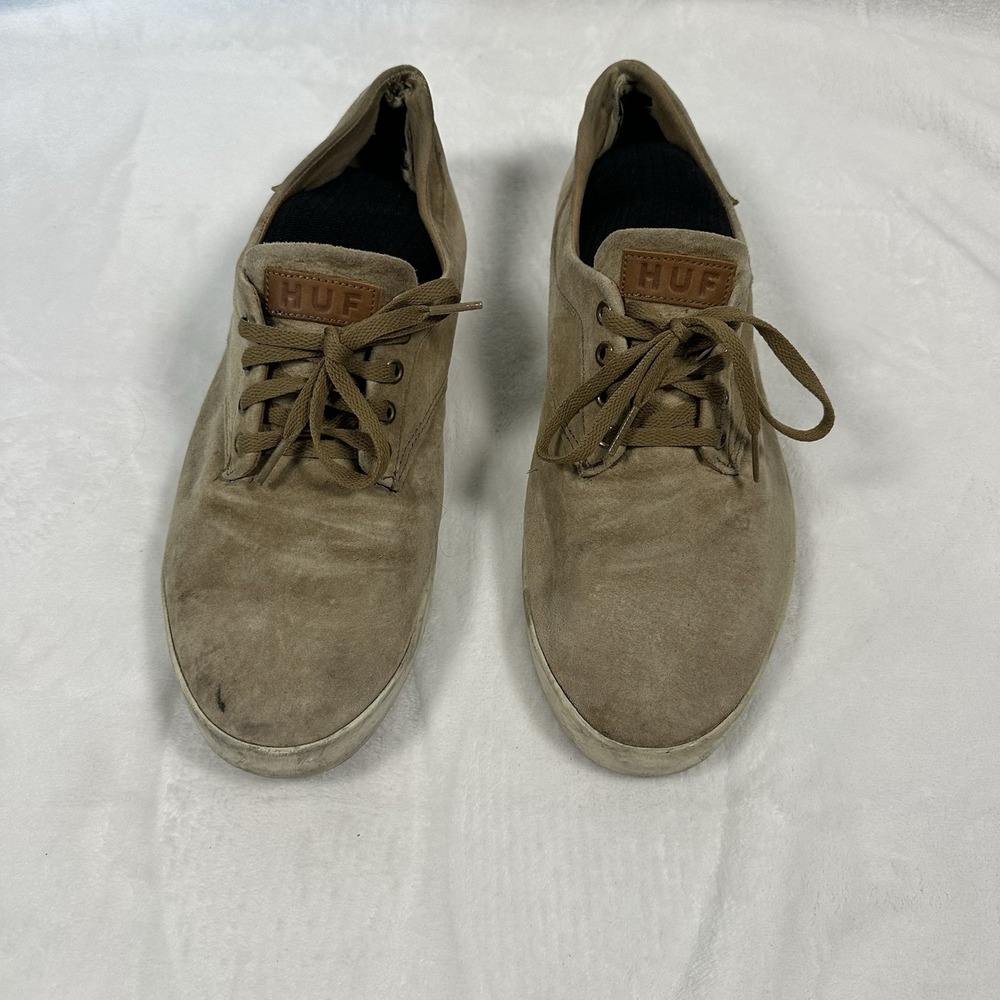 HUF Worldwide Sutter Sneaker. Men's Size 9.5 Tan Suede.